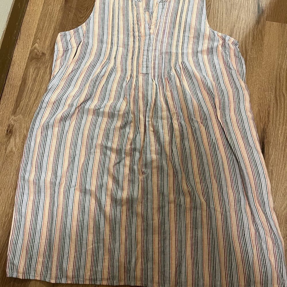 Sonoma Striped Pink and Blue Dress